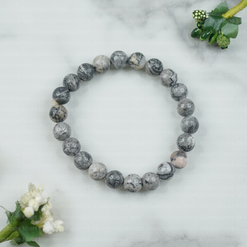 https://astroparduman.com/holypebbles/Grey Jasper Bracelet